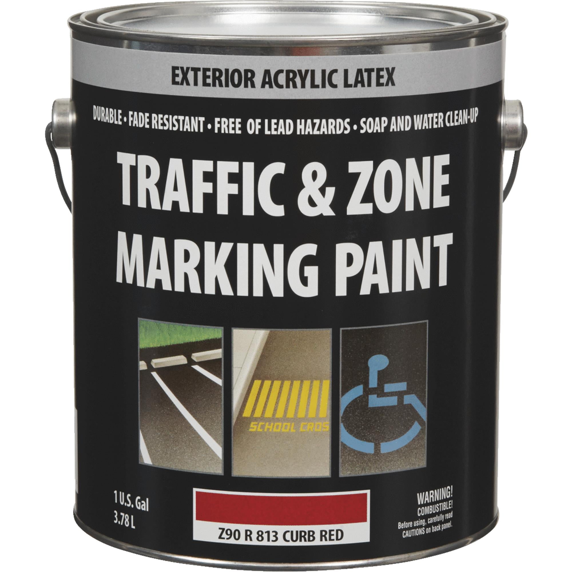 Traffic And & Curb Red Latex Gallon Traffic Paint Z90R0081316