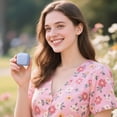 thumbnail image 5 of Comvin For Airpods 4 & 5 Case Cover for Women with Cleaner Kit, Cute Silicone Engraved Rose Case, Blue, 5 of 8