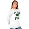 thumbnail image 4 of Light Up the Pot Cauldron Halloween Long Sleeve TShirt Men Women Brisco Brands X, 4 of 6