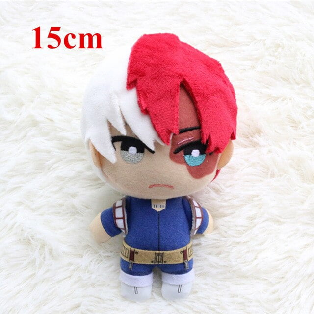 Lovely Cartoon Anime Plush Toys Bakugou Katsuki Todoroki Shoto Midoriya Izuku Bolster Plush Boku No Hero Academia Pillowred15cm Deng Xun unisex