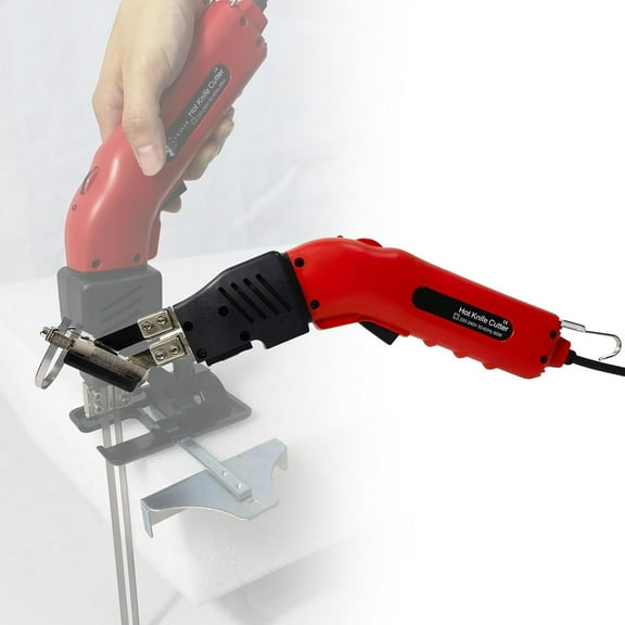 200W/250W Electric Sponge Cutter Kit, with Slotted Plate Ruler and Foldable Blade, Foam Cutting Machine, Styrofoam Cutting Tool