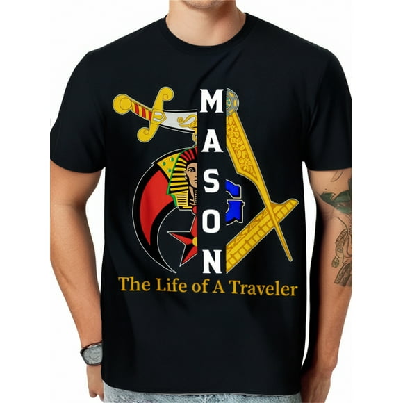 Noble Shriner Mason The Life Of Traveler Freemason Christmas T-Shirt Tee For Adult, Men, Women, Teen, Teenager, Adolescent, YouthFather's Day, Mother's Day, New Year, Spring Festival, Valentine's Da