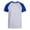 Royal Blue/Heather Gray, variant on Men's Cotton Baseball T-Shirts Short Sleeve Crew Neck Classic Tee Shirt, Black/Light Grey, Small, 1 Pack