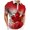 Red, variant on YUEVE Men's Canada Flag Golf Shirts Maple Leaf Short Sleeve Funny Graphic Polo Shirt Sumemr Novelty Button Top Tees