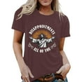 thumbnail image 2 of Disappointments All of You Jesus Graphic Tees for Women 2026 Summer Casual Short Sleeve Crewneck Funny Christian T Shirts, 2 of 5