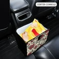 thumbnail image 3 of Qxltty Red Rose Car Dumpster Collapsible Rear Seat Suspension Trash for Front Seat Center Console in Vehicle, 3 of 8