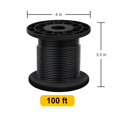 thumbnail image 3 of Cable de alambre Flngr 304 de acero inoxidable, 100 pies, vinilo negro, 3 of 7