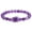 Purple, variant on Amethyst Bracelet Purple Crystal Original Stone Bracelet for Men and Women Simple New Elastic Rope Bead String Bracelet for Men and Women