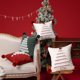 thumbnail image 2 of Funda de cojín con diseño de árbol de Navidad y borlas Decoración con bolas de pelo Funda de cojín estilo rústico, 2 of 7