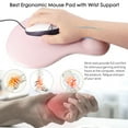 ZIQIAN Ergonomic Mouse Pad with Gel Wrist Rest Support, MousePad with