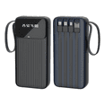 thumbnail image 1 of Power Bank 20000mAh con Pantalla Digital y 4 Cables Integrados Belug, Negro, 1 of 5