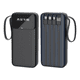 thumbnail image 1 of Power Bank 20000mAh con Pantalla Digital y 4 Cables Integrados Belug, Negro, 1 of 5