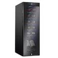 thumbnail image 1 of Ivation 12 Bottle Compressor Wine Cooler Refrigerator with Lock, Black, 1 of 8