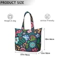 thumbnail image 5 of Flower Women's Large Weekend Travel Bag Moving Canvas Handbag Thick Double Layer Beach Weekend Travel Unisex Hospital Maternity Delivery with Toiletry Waterproof, 5 of 5
