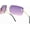 Gold, Purple/ Pink, variant on Rimless Rectangle Y2k Sunglasses for Women Men Cute Small Clear Frameless Tinted Lens 2000S Fashion Shades Butterfly