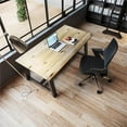 thumbnail image 2 of KFI Studios Midtown 6' x 3' Pub Table Set, Designer White , 4 Burgundy KOOL Stools, 2 of 5