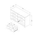 thumbnail image 4 of South Shore Primo 6-Drawer Double Dresser, Multiple Finishes, 4 of 6