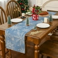 thumbnail image 4 of Christmas Table Runner, Watercolor Christmas Decorations Snowflake Christmas Runner for Table Seasonal Winter Holiday Decor for Dining Table Decorations, 4 of 6