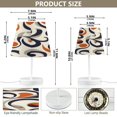 thumbnail image 2 of Ryvnso LED Bedside Table Lamp Abstract Geometric Bedroom Desk Lamps Nightstand Lampshade S, 2 of 5