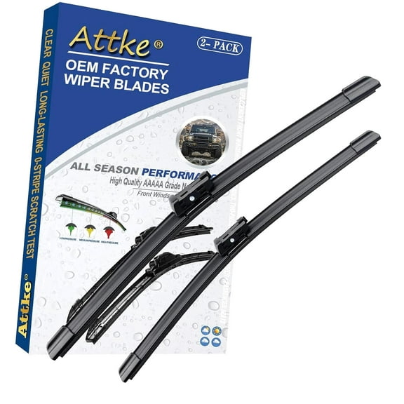 Bybiment Quality Front Windshield Wiper Blades for A6 2012-2018/A7 2012-2019, Genuine 26"/21" Wiper Pair