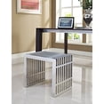 thumbnail image 4 of Banco Modway Gridiron contemporáneo de acero inoxidable, 19,5 cm, 4 of 5