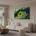 thumbnail image 3 of A Mystical Dragon's Eye, Featuring A Green Iris With A Black Pupil Canvas Poster Bedroom Decor Sports Landscape Office Room Decor Gift,Frame-style,08x12inch(20x30cm), 3 of 8