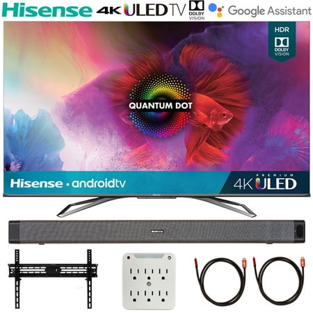 Hisense 65H9G 65-inch H9G Quantum 4K ULED Smart TV (2020) with Deco Home Soundbar Bundle