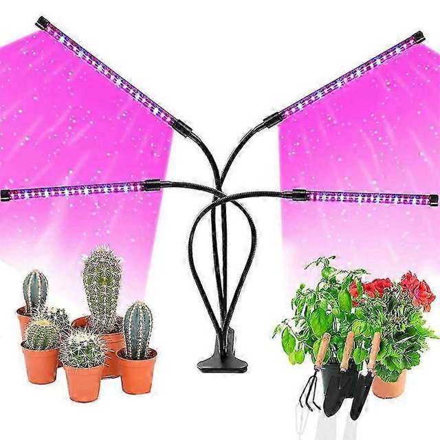 Plant Light, 80 LEDs Grow Light LED Plant Lamp 4 Heads Plant Grow Light, 3 Brightness Modes, 10 Dimmable Levels and 3 Timer Modes (3/9/12H)