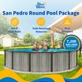 thumbnail image 2 of Blue Wave San Pedro 18-ft Round 52-in Deep 6-in Top Rail Above Ground Steel Wall Swimming Pool Package, 2 of 7