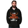 thumbnail image 3 of I Like Big Bucks Funny Hunting Hoodie Hooded Sweatshirt Men Brisco Brands S, 3 of 5