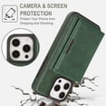 thumbnail image 6 of Allytechgroup Wallet Case for iPhone 14 with Card Slot, Compatible with Mag-safe PU Leather Stand Shell Shockproof Protective Magentic Back Cover for iPhone 14 Women Men, Green, 6 of 10