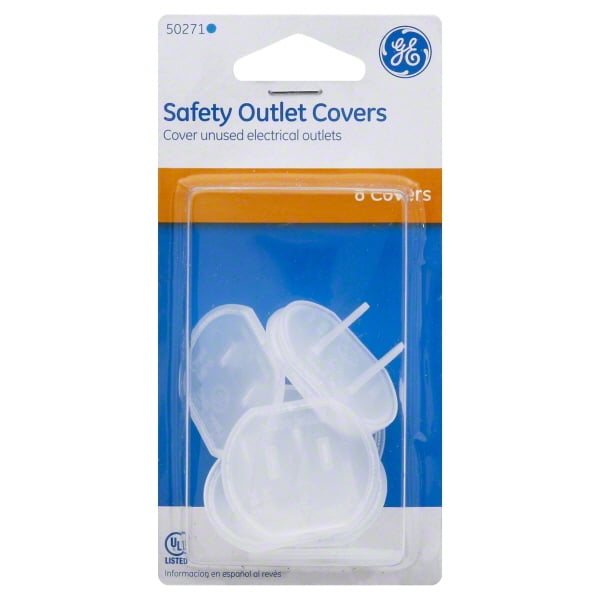 GE Outlet Safety Covers, Clear
