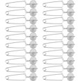 thumbnail image 1 of Queilt 20 Pcs Loose Leaf Tea Infuser Stainless Steel Mesh Snap Tea Ball with Handle Tea Strainers Metal Tea Filter Reusable Tea Steeper with Tong Pincer in Bulk (Silver), 1 of 4