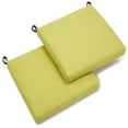 thumbnail image 1 of Coussin de Chaise en Polyester Filé 20 Pouces par 19 Pouces (Ensemble de Deux) - Lime, 1 of 1