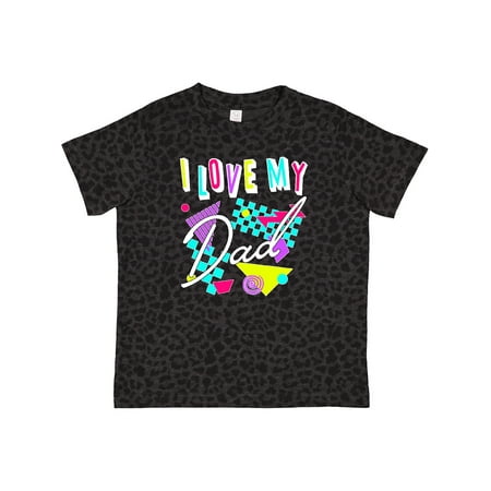 

Inktastic I Love My Dad- 80s Retro Style Gift Toddler Boy or Toddler Girl T-Shirt