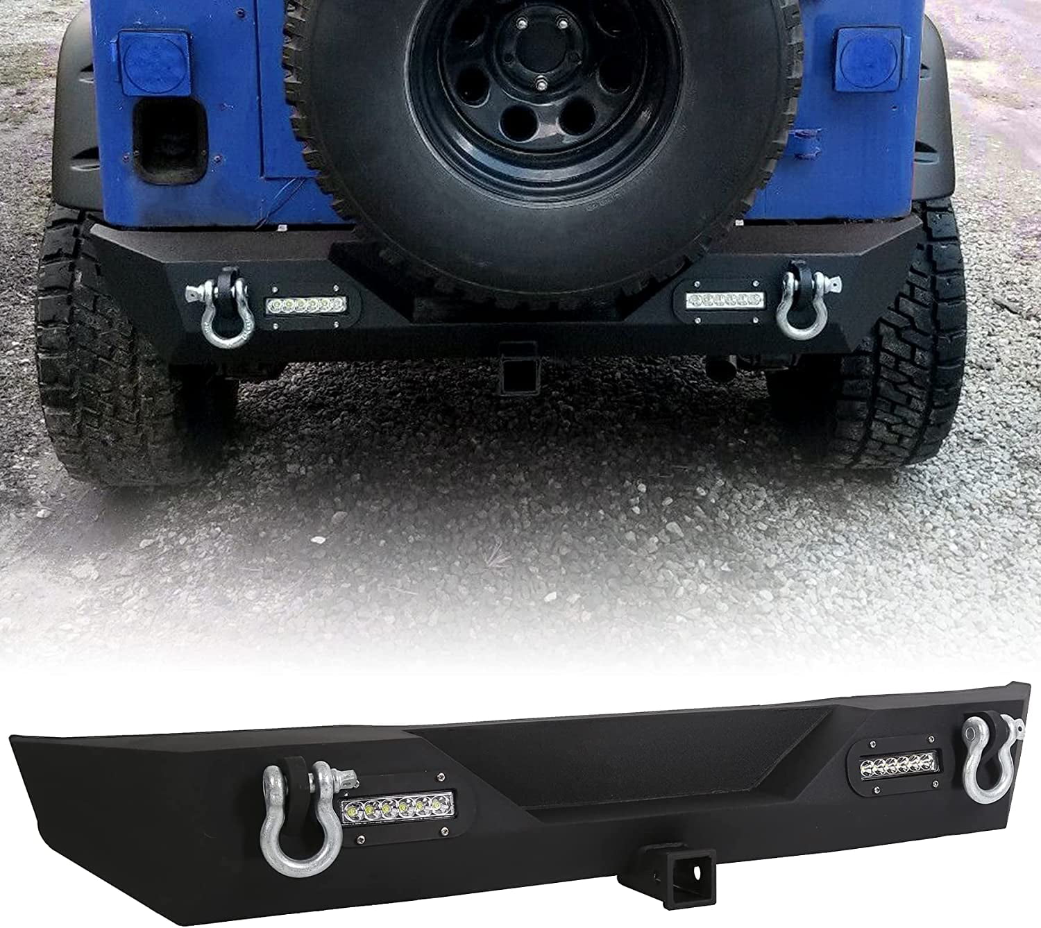 NEW RC4WD Jeep JK Rampage Recovery Bumper to fit SCX10 Chassis FREE US SHIP
