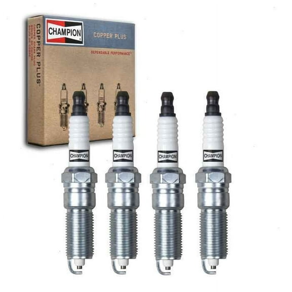4 pc Champion Copper Plus Spark Plugs compatible with Chevrolet Malibu Limited 2.5L L4 2016