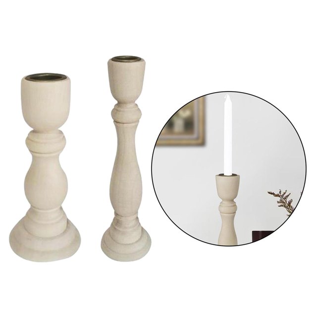 Paquete de 2 Portavelas BLESIY candelabros cónicos Decoración Comedor