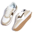 thumbnail image 6 of LUCKY STEP Stylish Retro Platform Sneakers Casual Walking Running Shoes,Beige/Leopard,Womens, 6 of 6