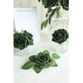 thumbnail image 5 of Artificial Flowers 25pcs Real Looking Emerald Green Ombre Colors Foam Fake Roses with Stems for DIY Wedding Bouquets Bridal Shower Centerpieces Sage Green Floral Arrangements Tables Decoration, 5 of 5
