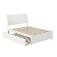 thumbnail image 2 of AFI Portland Queen Wood Platform Bed with Headboard Footboard & Twin-XL Trundle, White, 2 of 8