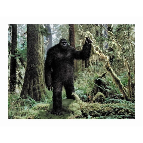 Bigfoot Edible Image Icing Cake Topper for Quarter Sheet Cake, by TNCT