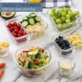 thumbnail image 3 of Set de recipientes para comida COOK WITH COLOR Premium, 32 unidades Vidrio borosilicato, 3 of 8