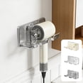 thumbnail image 1 of Secador de pelo montado en la pared, sin instalación de taladro • Organizador multifuncional para el baño que ahorra espacio • Soporte de plástico engrosado • Cubo de almacenamiento y ganchos •, 1 of 6