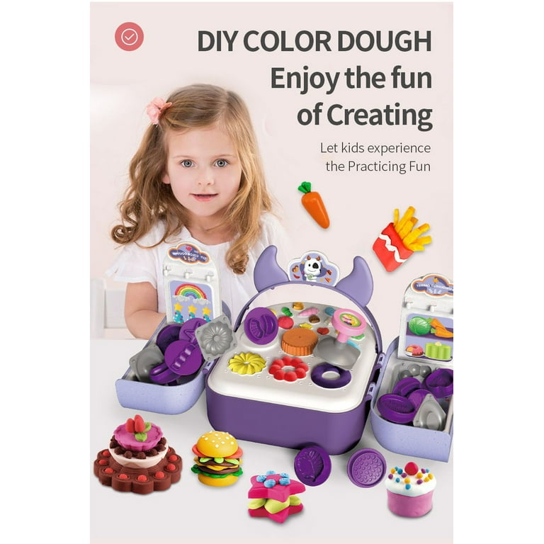 Homemade Play Dough 3-pack, Natural Play Doh, Large Kit