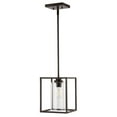 thumbnail image 4 of JONATHAN Y Quinn 8.13" 1-Light Industrial Farmhouse Iron/Glass LED Pendant, Oil Rubbed Bronze, 4 of 9