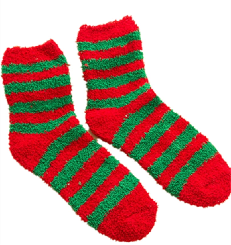 DYMADE Fuzzy Socks Soft & Cozy Christmas Holiday Socks Colorful