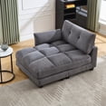 thumbnail image 5 of Sleeper Sofa Couch Bed, Oversized Chaise Lounge Chair Cozy Cloud Couch (Gray), 5 of 11