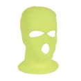 thumbnail image 1 of Granjero Gordo Máscara de 3 agujeros para clima frío, máscara de esquí de invierno para hombres y mujeres, máscara de ciclismo térmico (amarillo fluorescente), 1 of 5