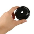 thumbnail image 3 of FUEENIRVA 4Pack Black Circular Abs Wheel Center Cap for Car Owners Automotive Enhancement, 3 of 8